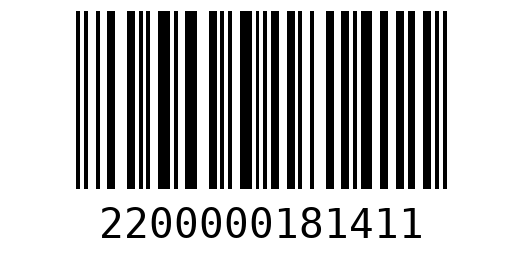 Штрихкод 2200000181411