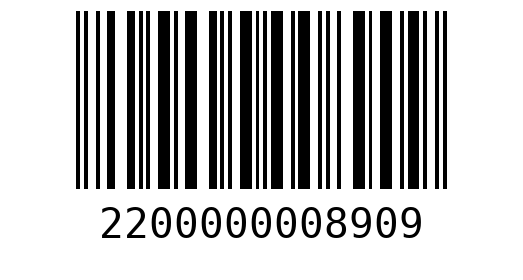 Штрихкод 2200000008909