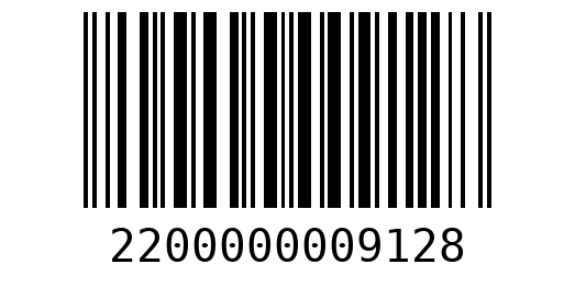 Штрихкод 2200000009128