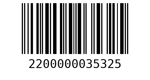 Штрихкод 2200000035325