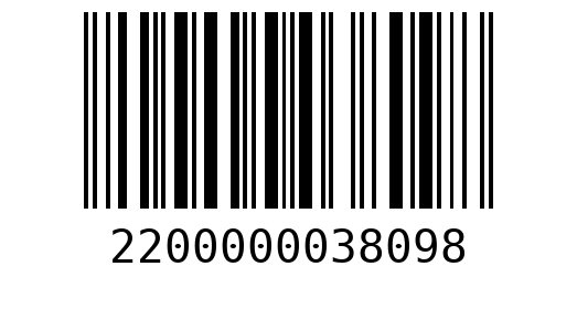 Штрихкод 2200000038098