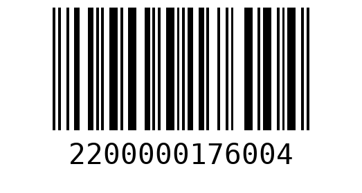 Штрихкод 2200000176004