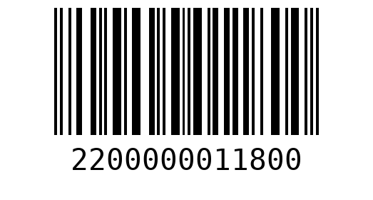 Штрихкод 2200000011800