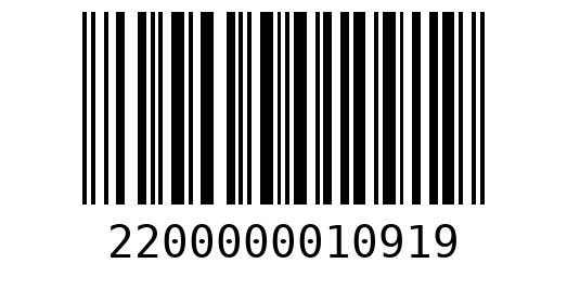 Штрихкод 2200000010919