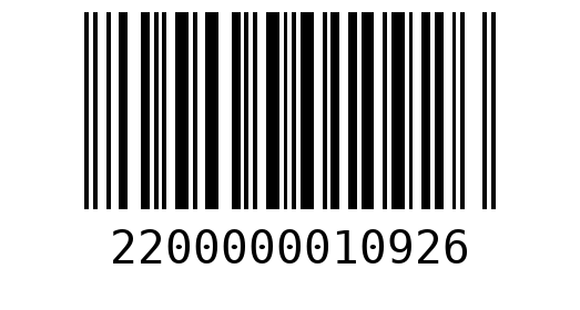 Штрихкод 2200000010926