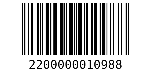Штрихкод 2200000010988