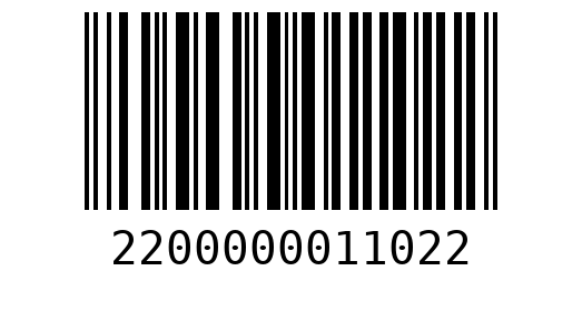 Штрихкод 2200000011022