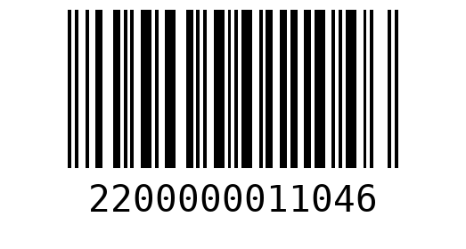 Штрихкод 2200000011046