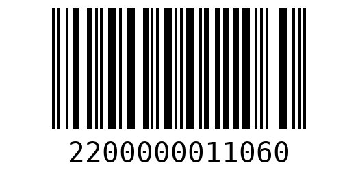 Штрихкод 2200000011060