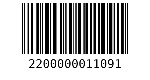 Штрихкод 2200000011091