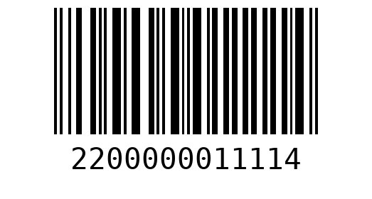 Штрихкод 2200000011114