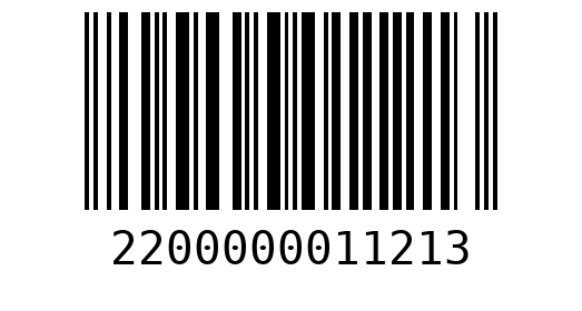 Штрихкод 2200000011213