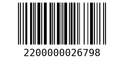 Штрихкод 2200000026798