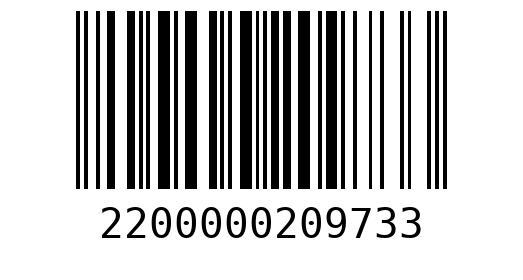 Штрихкод 2200000209733