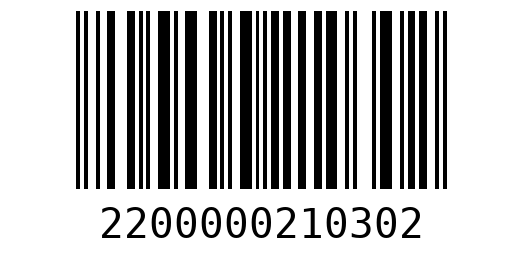 Штрихкод 2200000210302