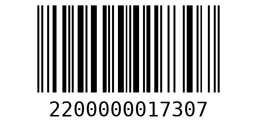 Штрихкод 2200000017307