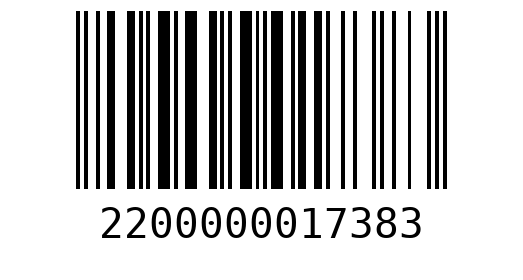 Штрихкод 2200000017383