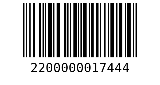 Штрихкод 2200000017444