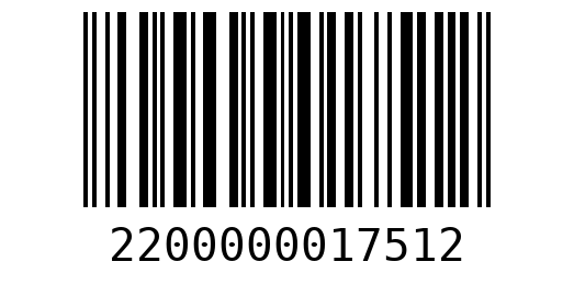 Штрихкод 2200000017512