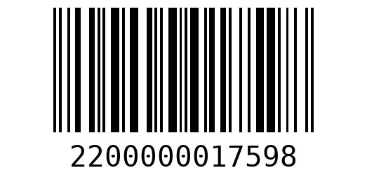 Штрихкод 2200000017598
