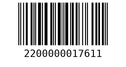 Штрихкод 2200000017611