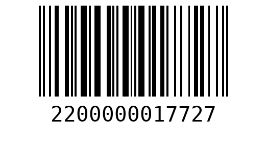 Штрихкод 2200000017727