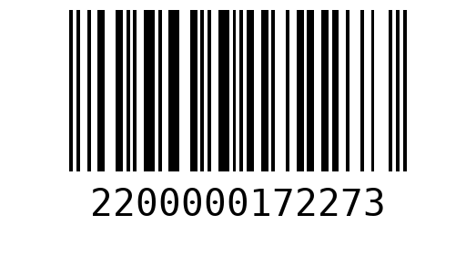 Штрихкод 2200000172273
