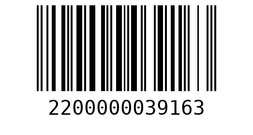 Штрихкод 2200000039163