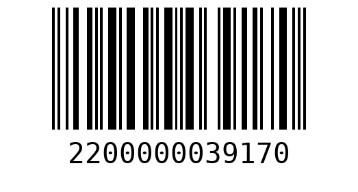 Штрихкод 2200000039170
