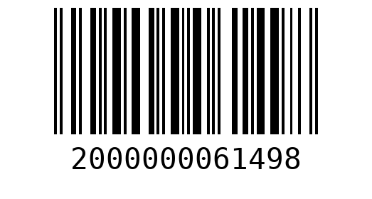 Штрихкод 2000000061498