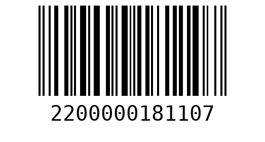 Штрихкод 2200000181107