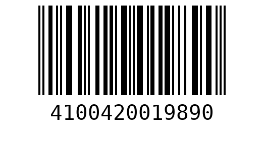 Штрихкод 4100420019890