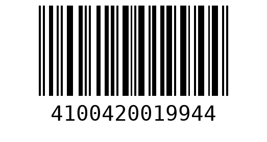 Штрихкод 4100420019944