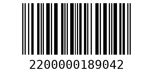 Штрихкод 2200000189042