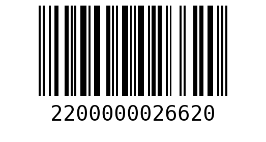 Штрихкод 2200000026620