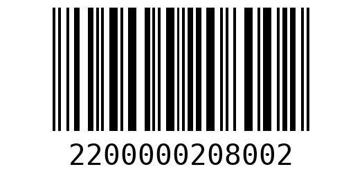 Штрихкод 2200000208002