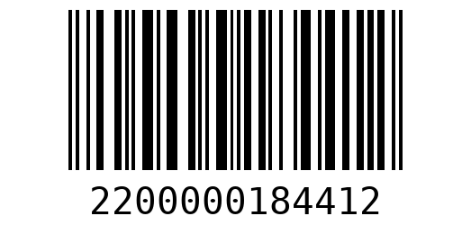 Штрихкод 2200000184412