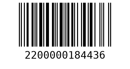 Штрихкод 2200000184436