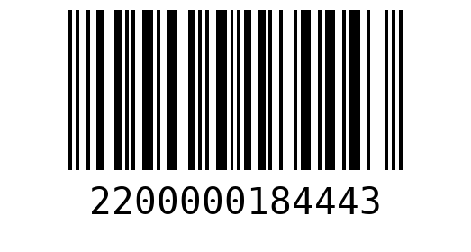 Штрихкод 2200000184443