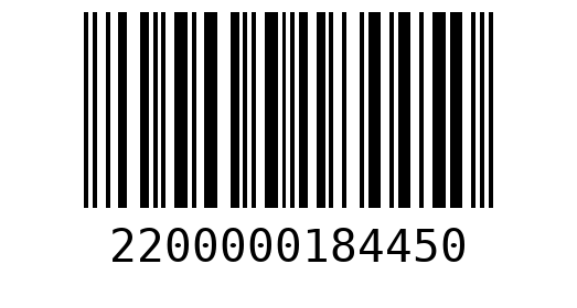 Штрихкод 2200000184450