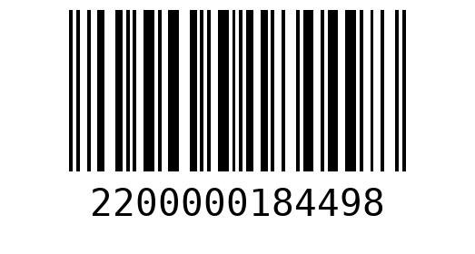 Штрихкод 2200000184498