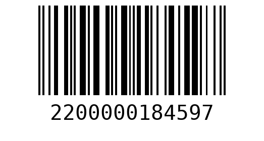 Штрихкод 2200000184597