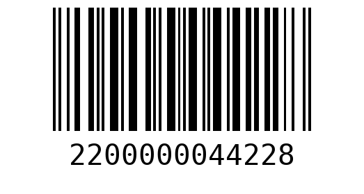 Штрихкод 2200000044228