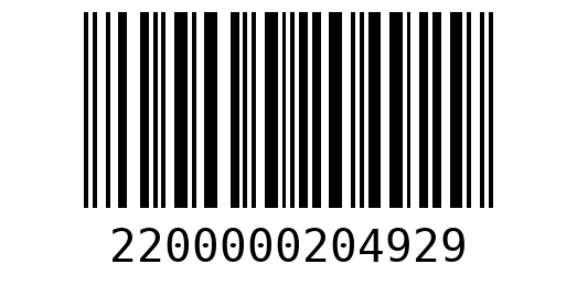 Штрихкод 2200000204929