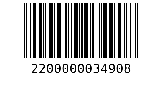 Штрихкод 2200000034908