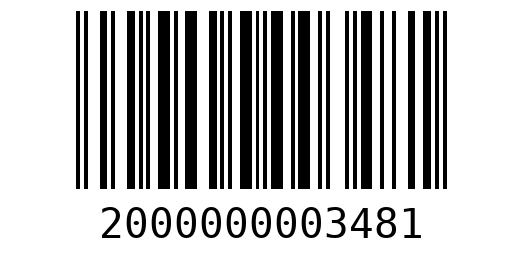 Штрихкод 2000000003481