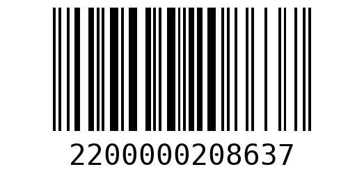Штрихкод 2200000208637