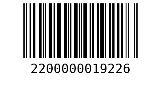 Штрихкод 2200000019226