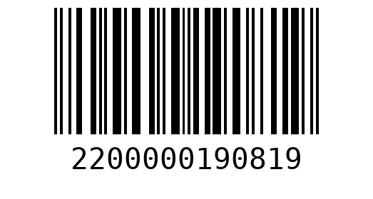Штрихкод 2200000190819