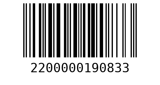 Штрихкод 2200000190833